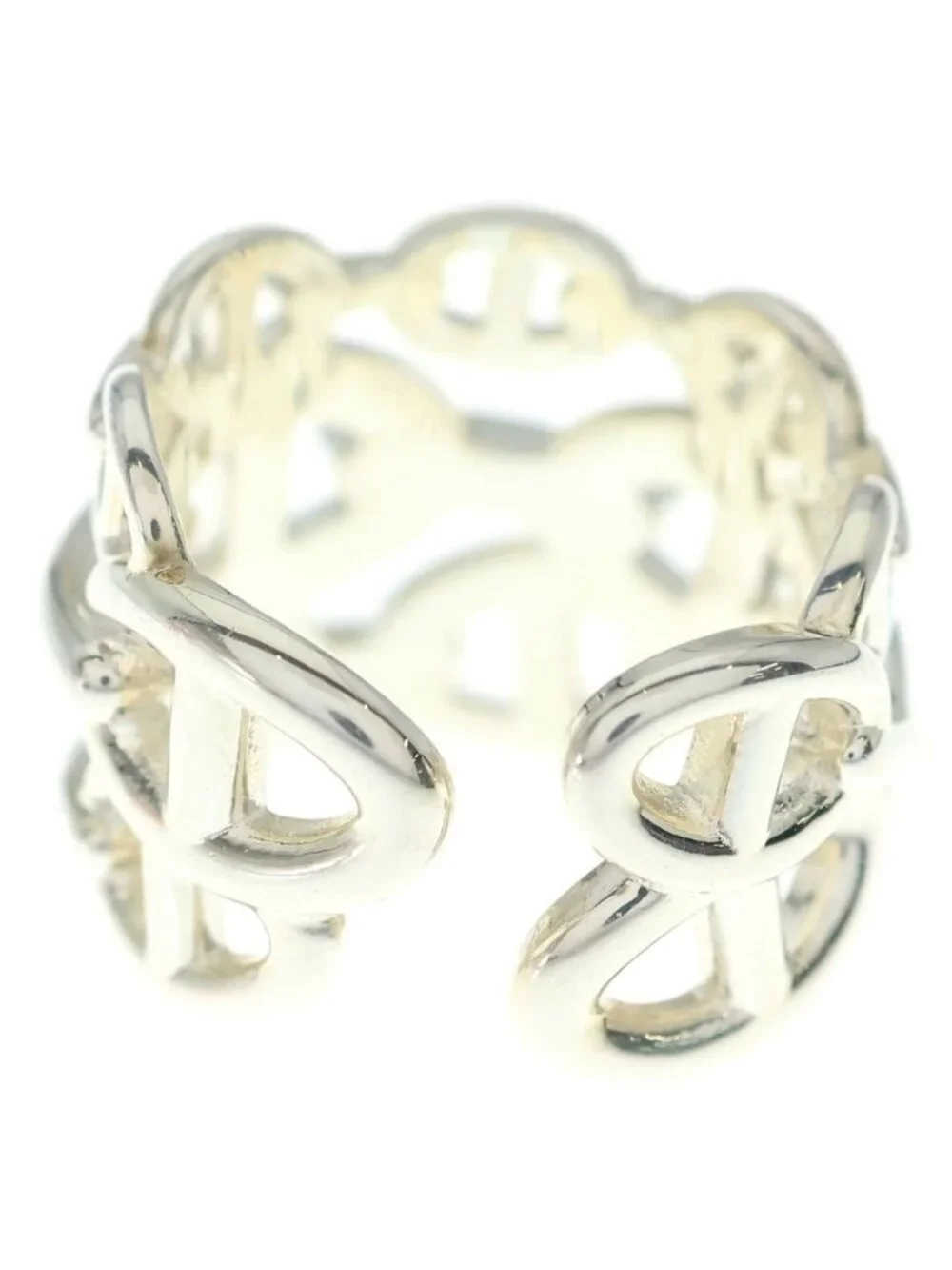 Hermes Chaine D'ancre GM Ring Silver